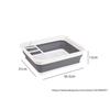 Foldable Dish Rack Kitchen Storage Holder Drainer Bowl Tableware Plate Portable Drying Rack Home Dinnerware Dish Rack Organizer