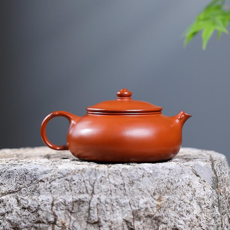 170ml Yixing Purple Clay Teapots Handmade Peach Leaf Tea Pot Beauty Kettle Chinese Tradition Zisha Teaware Tea Ceremony Gifts