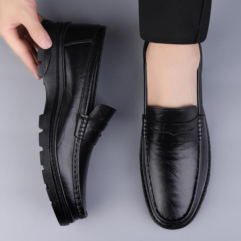 FashionItaly Dress Shoes Mens Fashion Patent Leather Shoes for Men Black Mens Loafers Shoes Luxury Office 2024 Chaussure Homme