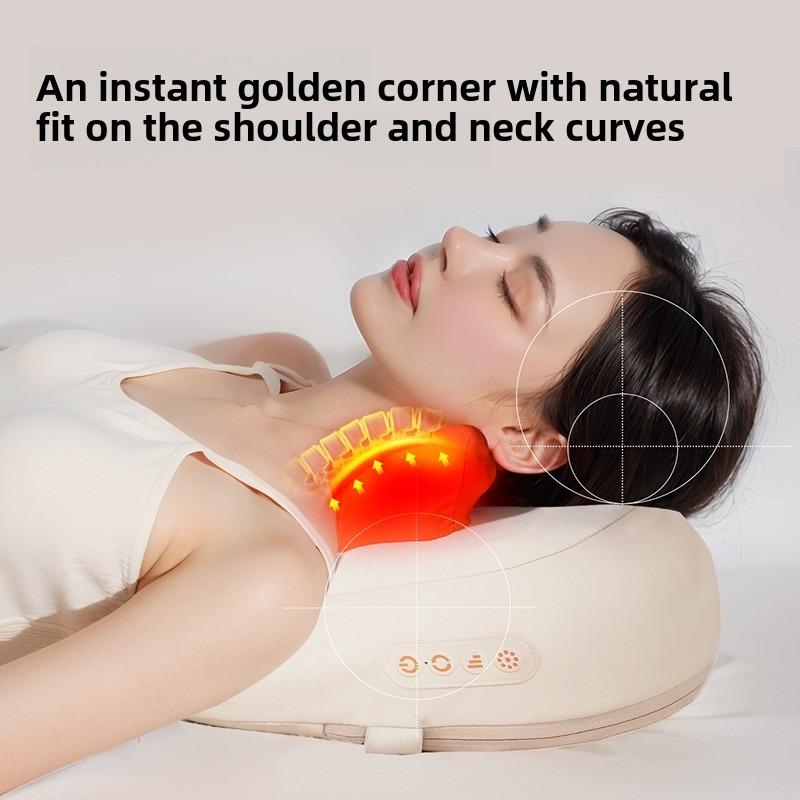 Trapezoidal Wireless Rechargeable Electric Neck Pillow Massager. Integrated Multi-Functional Car · Home Improvement Kneading ·