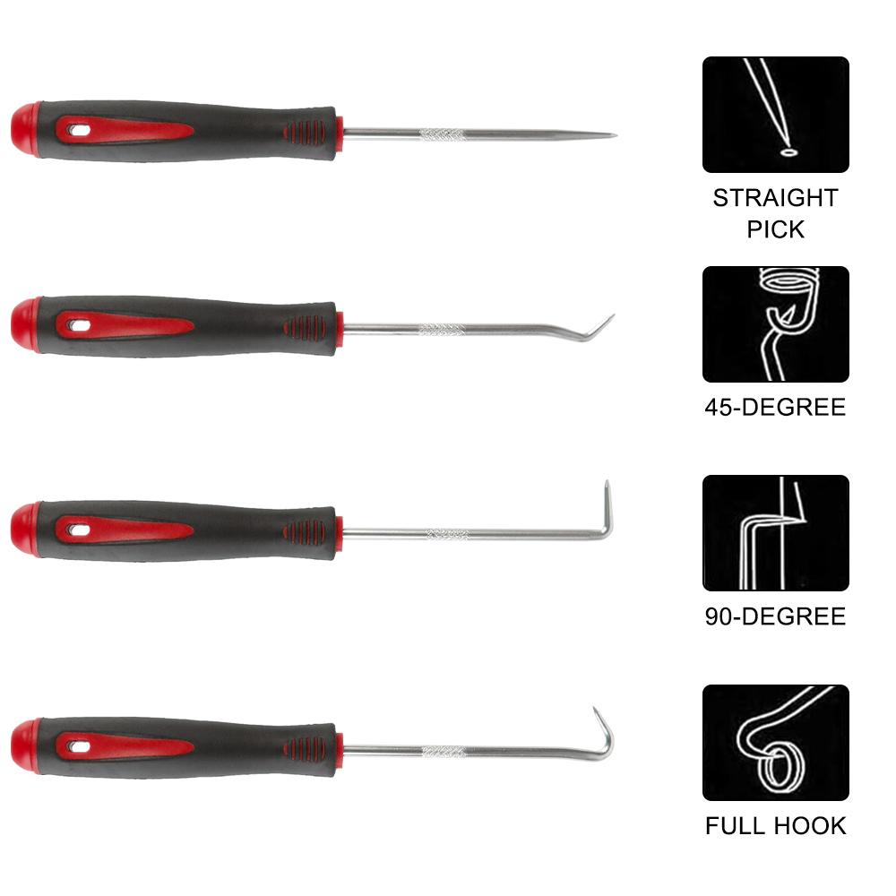 Automotive Pick Set Puller Craft Tools Precision Screwdriver Set O-Ring Removal Tool Set Hook Oil Seal Fuel Seal 12PCS