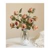 Fake Bloom Arrangement Artificial Silk Rose Home Decor Photo Props 32cm Height Flexible Stem Artificial Rose Bouquet