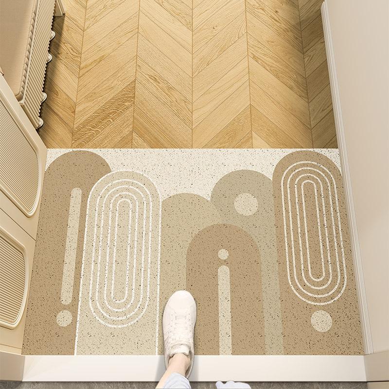 Entry Door Floor Mat Wire Ring Dirt-resistant Anti-slip Mat Porch Door Entrance Can Be Cut Foot Mat Shoe Change Area Dust Removal Entrance Door Mat