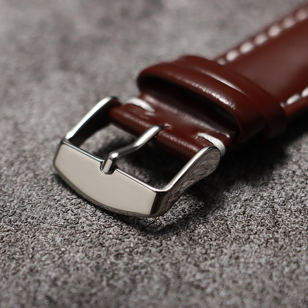 Watchband 20 22mm Vintage Polished Cowhide Quick Release Stitching Watch Strap for Rolex for Omega Bracelet Universal Wristband