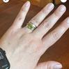 925 Sterling Solid Silver Ring Two Tone Ring Handmade Ring Birthstone Ring Spinner Ring Jewelry