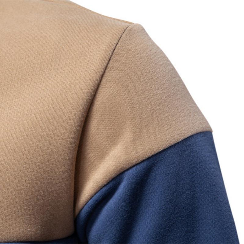 Men’s Euro Fit Long Sleeve Polo Collar Sweatshirt