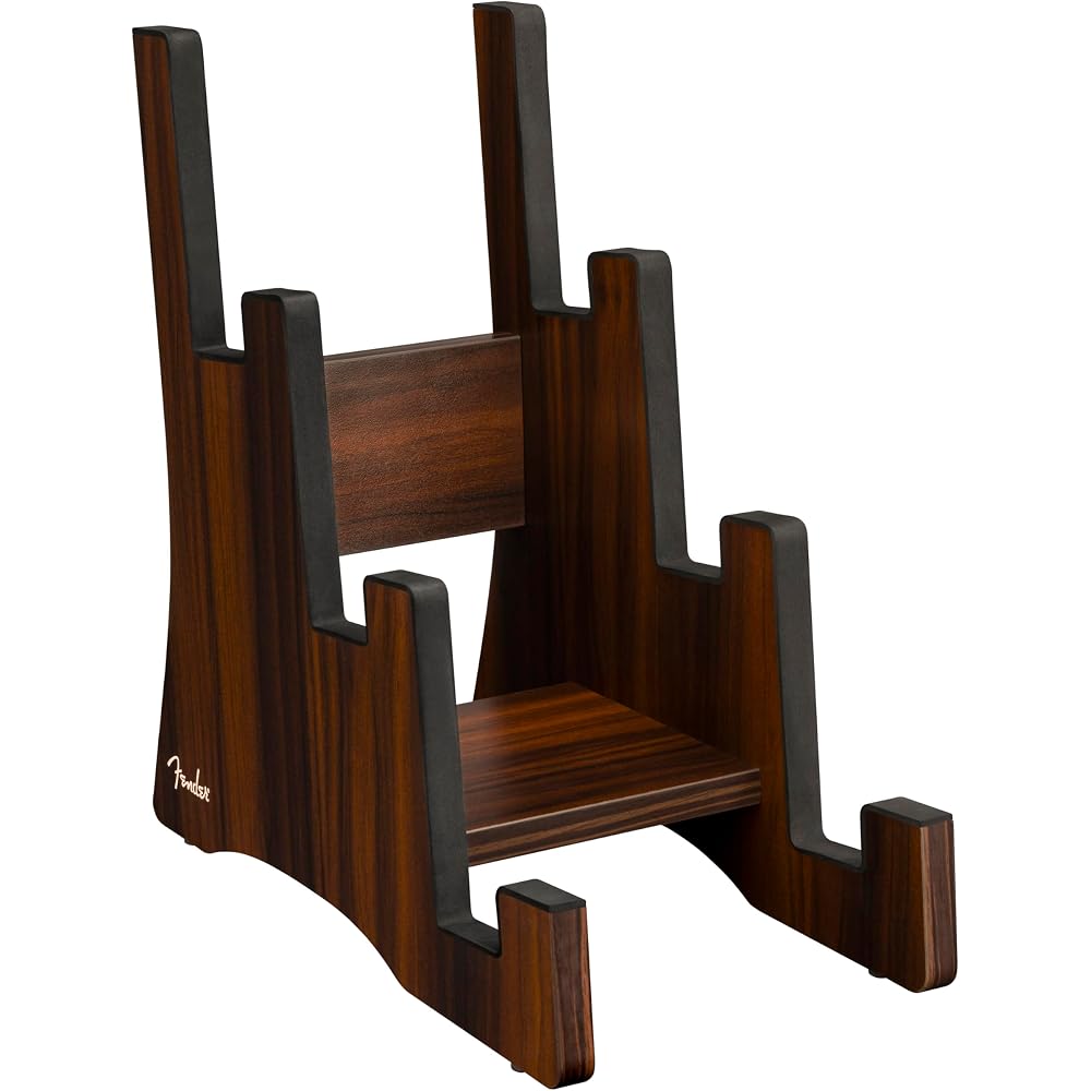 Fender/Deluxe Wooden 3-Tier Multi Stand (Guitar Stand for 3 Guitars)