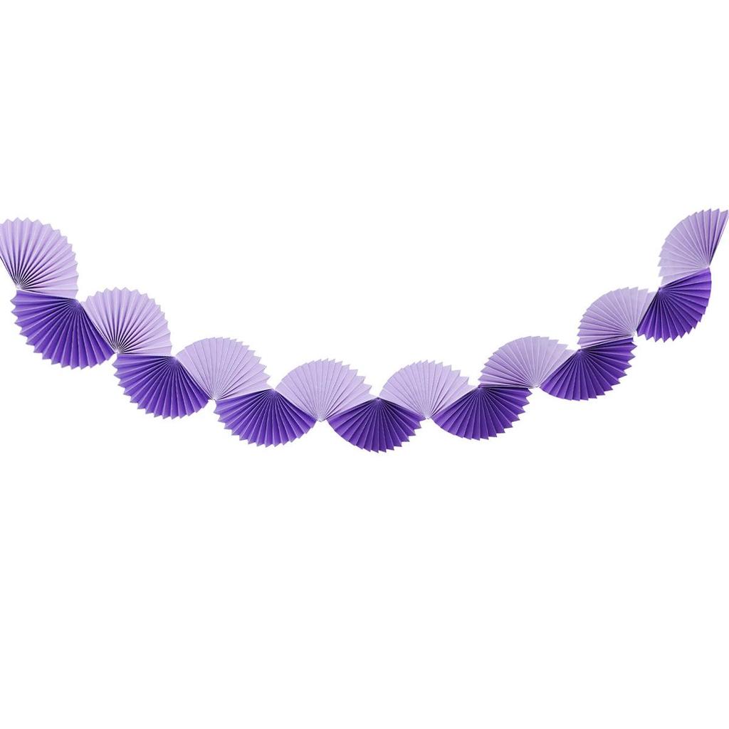 Birthday Party Fan-shaped Paper Decorations: Hanging Ornaments and Pull Flags