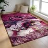 Floor Mat Soft Flannel Rug Non-Slip Absorbent Mat for Bathroom Bedroom Home Decor H-Hunter and H-Hunter Anime