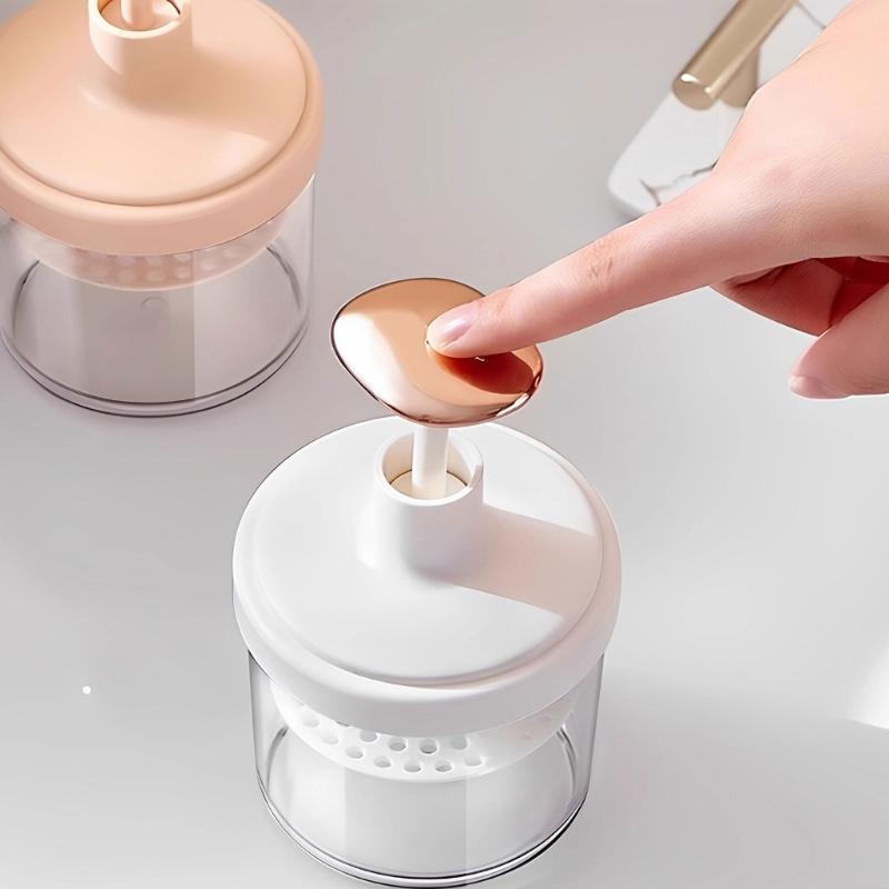 Tragbare Schaumreiniger-Flasche mit manueller Druckpumpe, durchsichtiger Arbeitsplatten-Spender für Reisen, Badezimmer, Fitnessstudio und Wohnheim