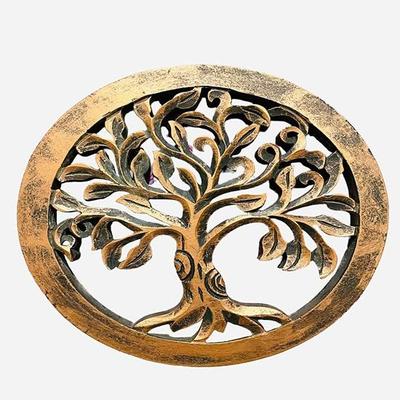 25,4 cm Holz Wandbehang Dekor Wanddekoration Home Decor Artikel Panel dekorative Baumform Wandkunst