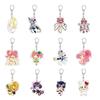 55MM Anime Shugo Chara Keychain Yume Hinomori Kuroya Kaito Haruto Yashiro Key Chain Acrylic Model Plate Christmas Gifts