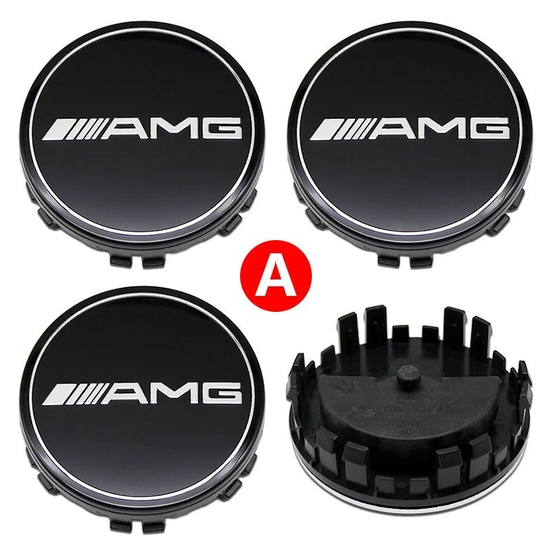 GZB4   75mm Wheel Center Hub Caps for Mercedes Benz AMG C E S Class GLE GLC GLS - Floating Magnetic Levitation Accessories W204 W205 W2