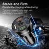 4 Ports USB Fast Car Charger Adapter QC3.0, Quick Car Phone Charger with LED Light Display, Compatible with iPhone 13 12 Pro Max,Galaxy S20 and More