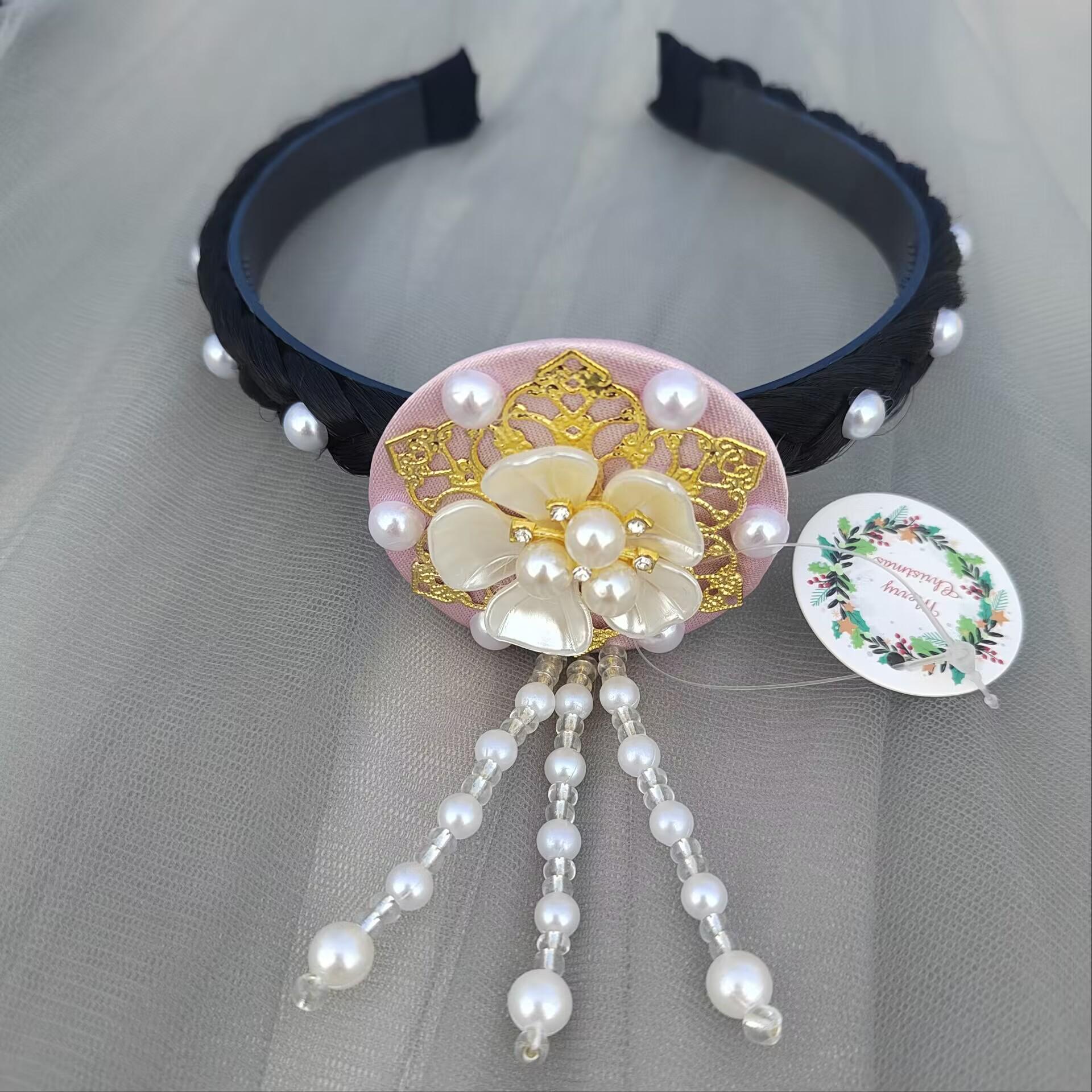 Korean Princess Hanbok Headband: Ethnic Women s Hair Accessories for Stage