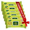 Baby Wipes: Soft Moisturizing Wet Wipes Enriched with Baby Loving Ayurvedic Herbs - 80 Wipes X Pack of 6