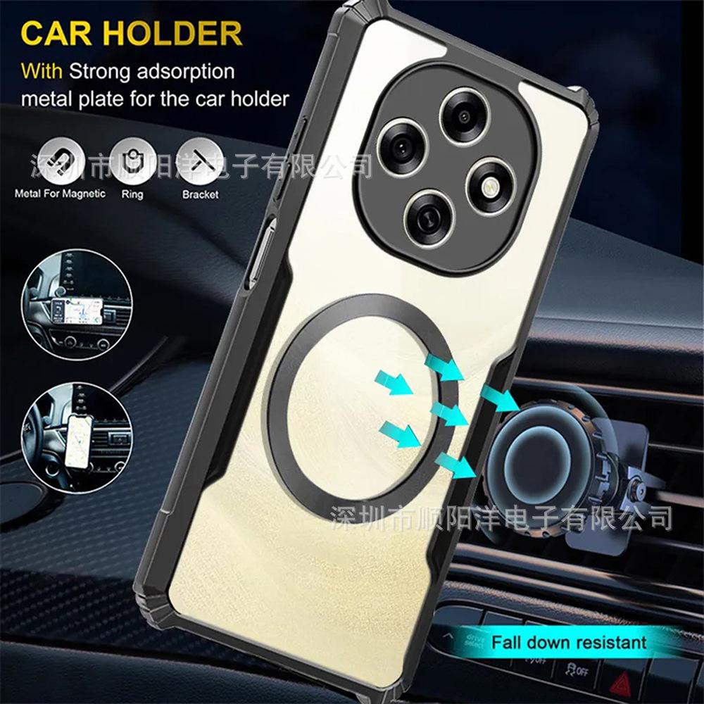 Magnetic Case Suitable for OPPO F31 F29 F27 PRO PLUS Mobile Phone Case, Acrylic High-transparency Protective Case