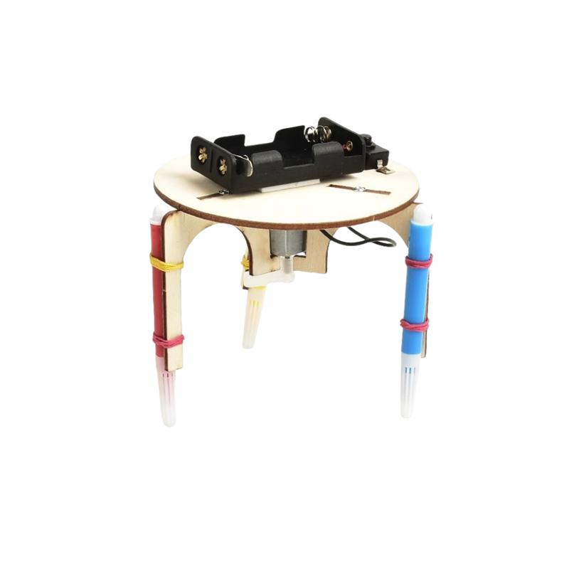 Diy Graffiti Robot Steam Model Assembling Kits For Kids Education Science Puzzle Experiment Children   Hand Make Vibration Toys