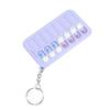 ABS Keychain Notebook Compact Portable Time Management Chart Quick Note Reminder Accessory For Daily Travel High Quality Material Fast Delivery