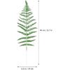Develoo Decorative Glitter Hollow Leaf, 10pcs Artificial Fern Plant Persian Stem Leaves Christmas Spray Ornament for Holiday Party Xmas Tree Decor