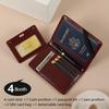 Pu Leather Passport Cover Holder Travel Wallet Rfid-Safe Passport Case Multi-Functional Card Holder Travel Accessories
