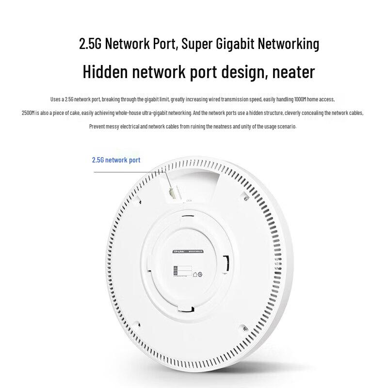 TP-LINK AX6000 Wi-Fi 6 High-Density Ceiling AP CN plug (adapter included)