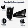 Car  Rearview Side Mirror Cover Fit For Toyota RAV4 2013 2014 2015 2016 2017 2018  Wing Cap Rear View Case Trim Carbon Fiber
