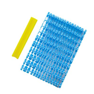 Letter Stamp Baking Reusable Plastic Embosser Stencils Art Handicraft Biscuit Tools Alphanumeric Stamp Using
