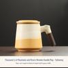 High-Value Ceramic Mug with Tea and Water Separation, Lid, and Filter - Perfect Souvenir or Gift for Annual Meetings