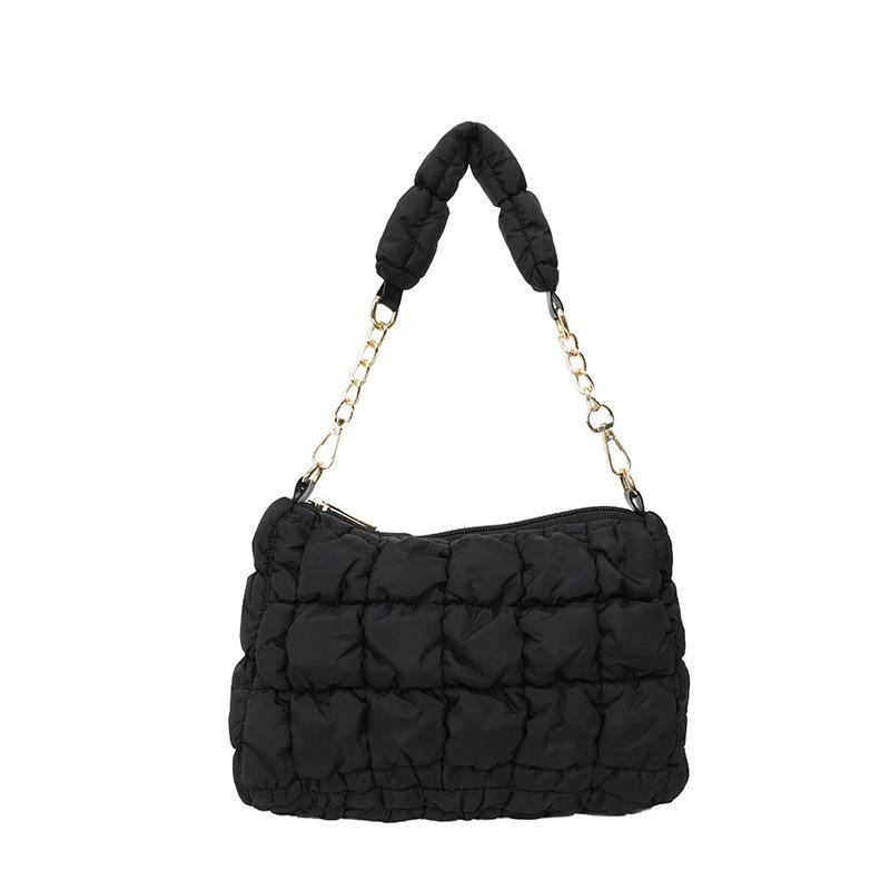 

Осень и зима повседневная хлопковая сумка новая модная ромбовидная парусиновая сумка-мессенджер для通勤 женская вместительная сумка-тоут чёрный