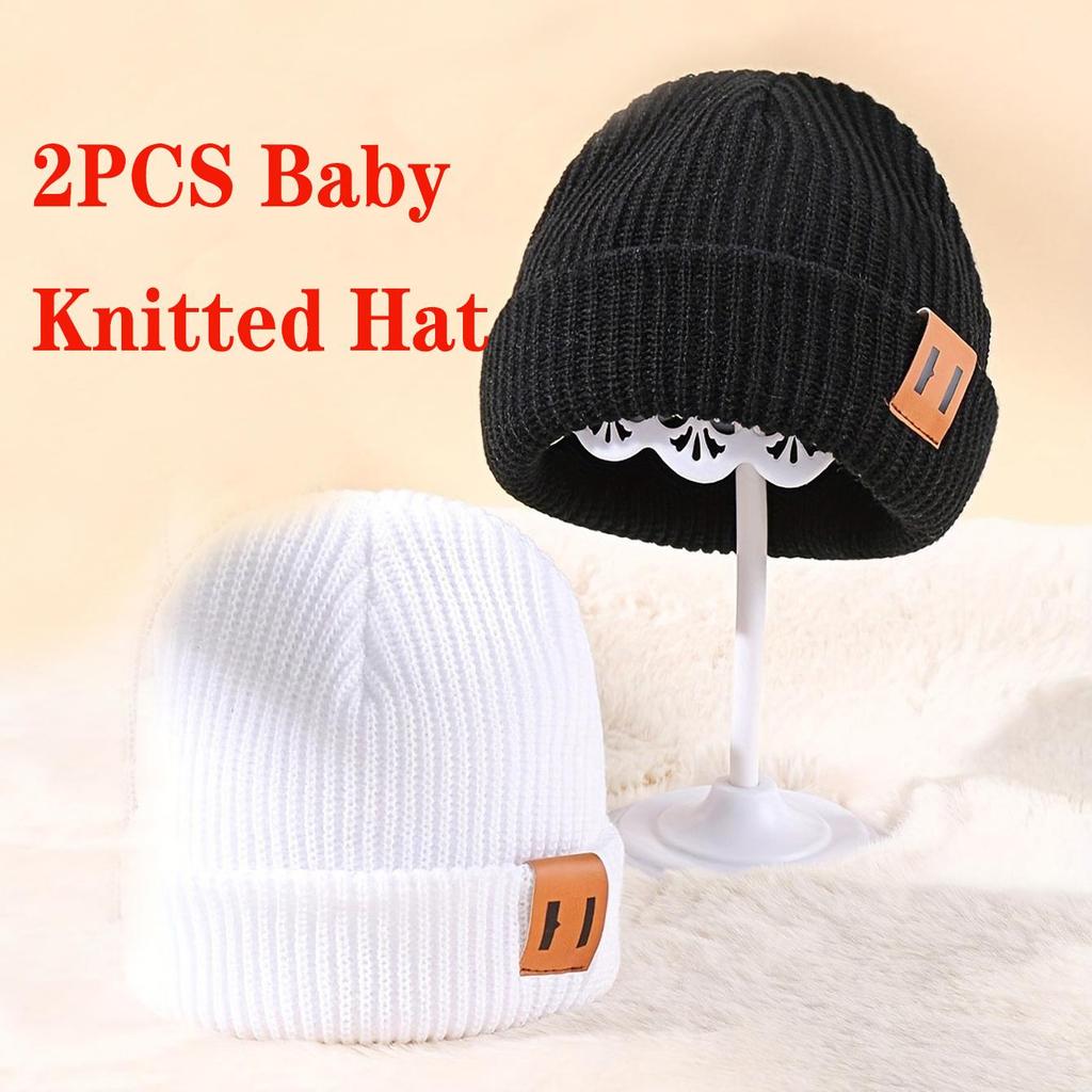 1/2/3 Pcs Knitted winter baby Hats for kids Keep Newborn Infant Beanies for Boys Girls baby accessories newborn