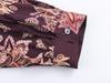 2025 Autumn Bohemian V-Neck Loose Fit Dress - European Style Printed Women's Clothing