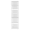 Shoe Cabinet White 27.5 X 27 X 102 Cm Particleboard
