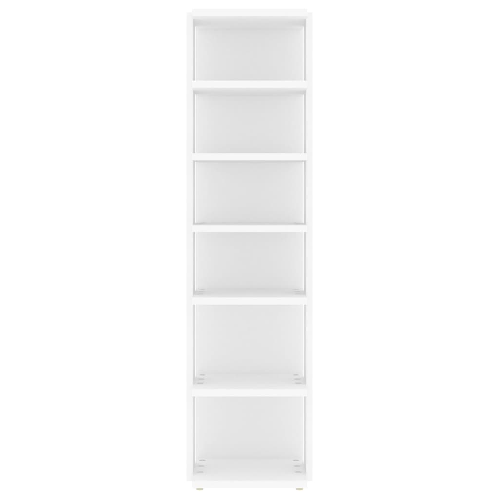 Shoe Cabinet White 27.5 X 27 X 102 Cm Particleboard