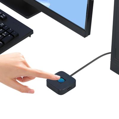 USB Fingerprint Reader with USB Hub For Windows Hello Fingerprint Reader Biometric Fingerprint Login Reader for Windows 11/10