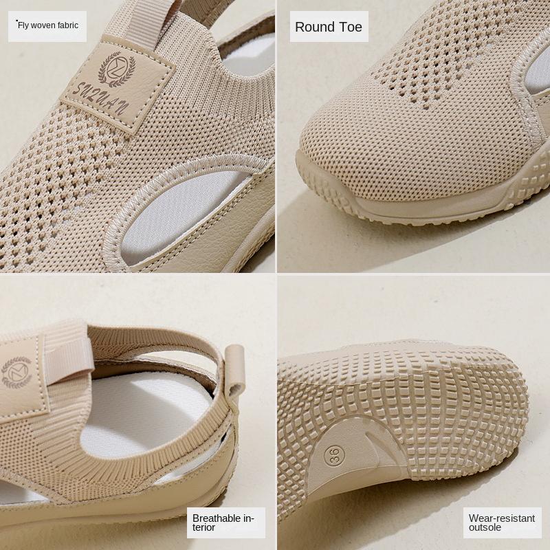 2024 The New Breathable Hollow Women Sneakers Platform Casual Shoes Summer Platform Sandals Fashion Women Vulcanized Shoes