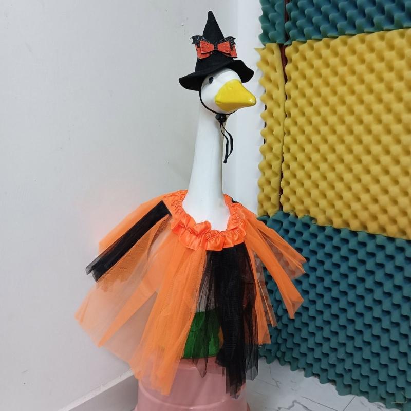 Weather Resistant Geese Outfit For Halloween Porch Decors Durable Felt And Polyester Materials Geese Costume Party Suppl