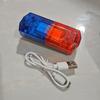 Lampe d'épaule Stroboscopique LED Rouge/Bleue Rechargeable pour Patrouille avec Clip