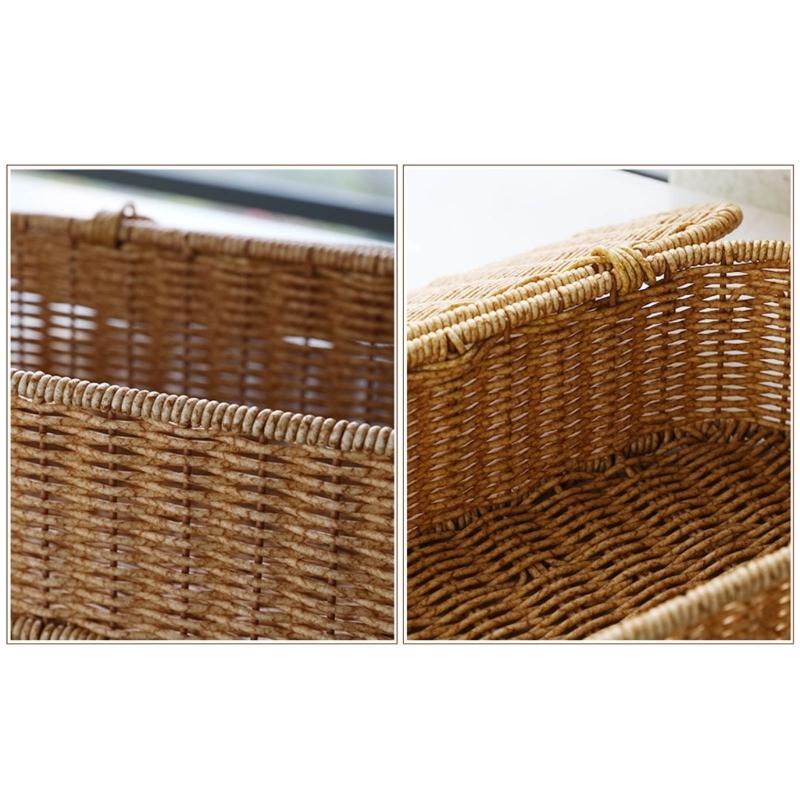 Mehrzweck-Rattan-Handgewebte Aufbewahrungskorb-Designs für Schränke, praktisch für die Heimdekoration und Aufbewahrungslösung