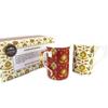 Les Trésors De Lily [N9643] - Red Beige 'Constantinople' Porcelain Gift Box (2 Mugs)