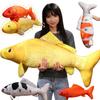 Non-Toxic 30-100Cm Simulation Koi Fish Plush Toy Pillow Lifelike Colorful Red Gold Goldfish Plush Toy Home Decoration Gift For Children