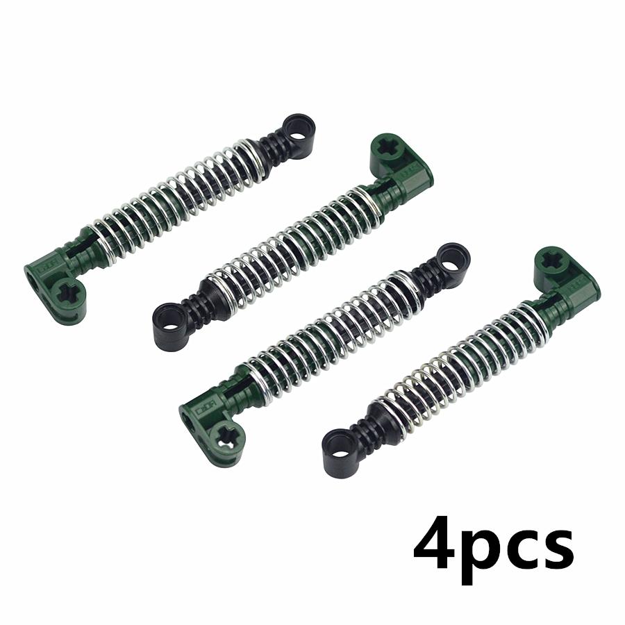 Building Blocks Technical Parts Soft Hard Spring Shock Absorber Compatible Assembles Particles 76138 76537 61903 92693 57515