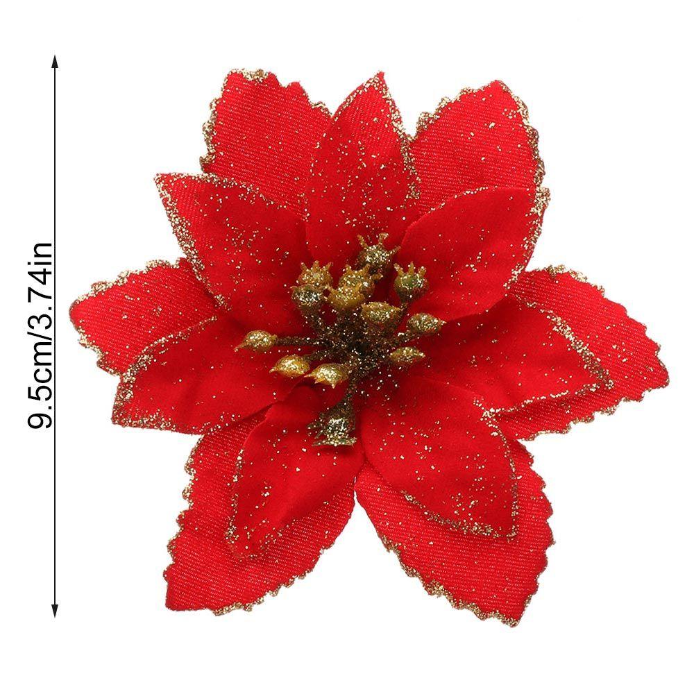 Gold Powder Artifical Christmas Tree Decorations Fake Flowers Christmas Flowers Home Xmas Ornaments