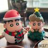 Adorable Crayon Shinchan Christmas Snowman Character Figurine For Desktop Decoration