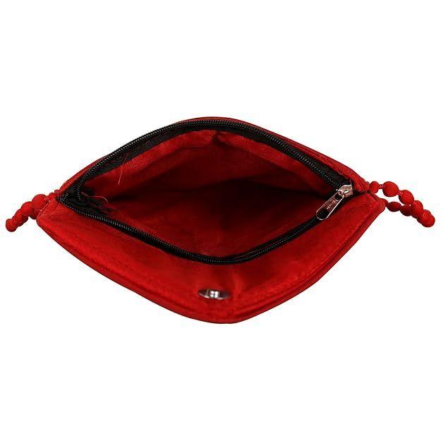 Clutch Bags for Women Jaipuri Rajasthani Handmade Embroidery Mirror Work Stylish Sling Bags for Women Cross Body Bags for Ladies and Girls - 22X16 Cm