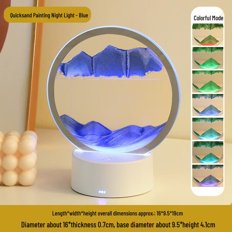 Yuyi Angel 3D Flowing Sand Art Night Light
