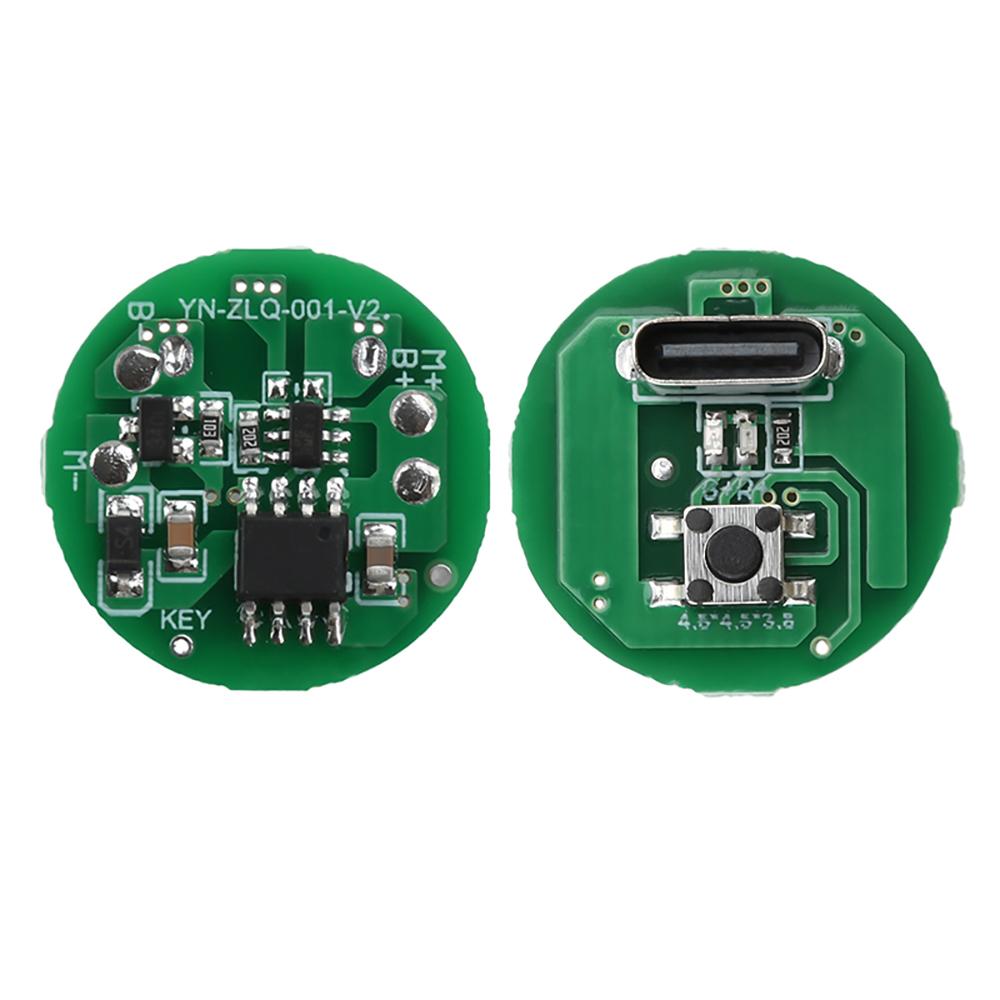 1.7-1.1V 11W Flashlight driver board DIY circuit board TypeC charging port integrated charging and discharging module