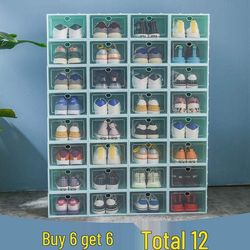 Foldable Transparent Shoe Box - Space-Saving, Dustproof & Moisture-Proof Storage Solution