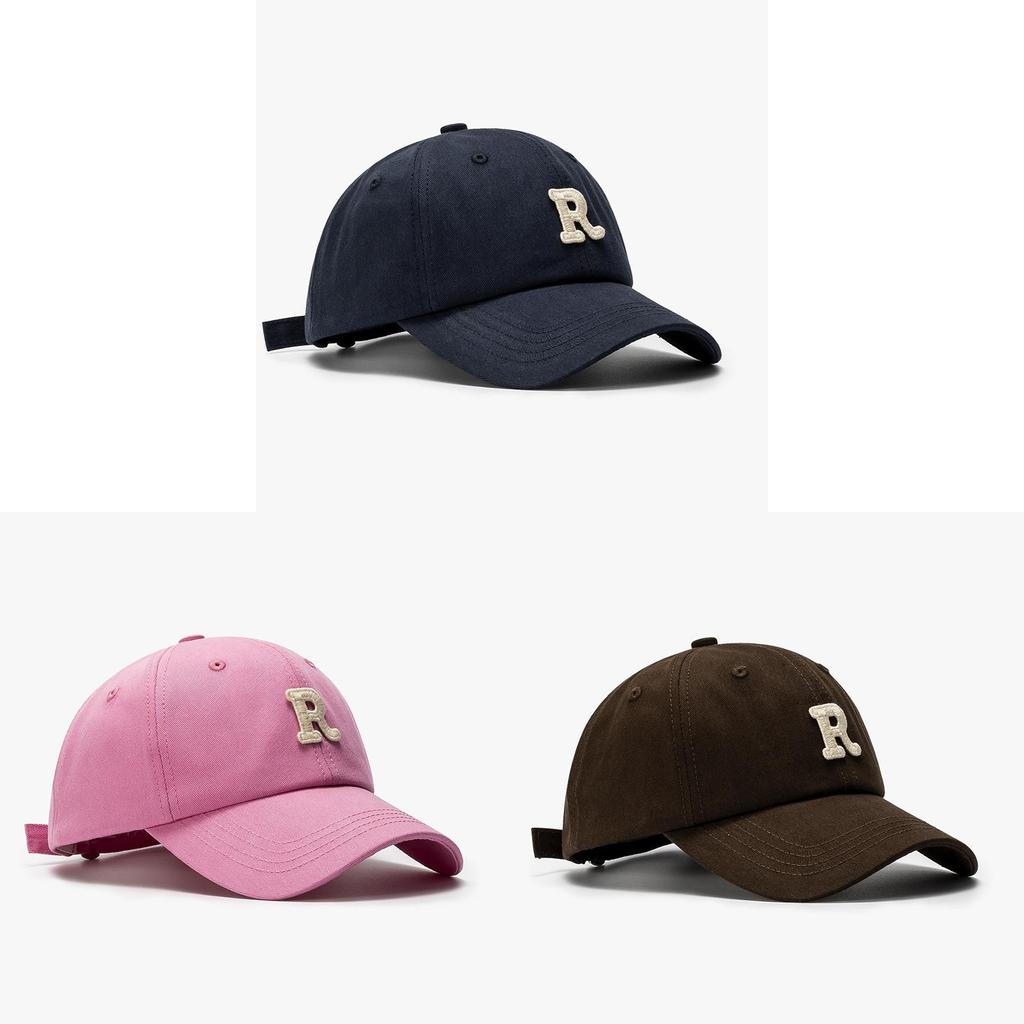 Cotton Baseball Cap For Women With Embroidered Letter Design Summer Sun Protection Casual Outdoor