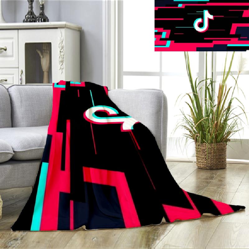 Tik Tok Flannel Blanket Featuring Super Soft Comfort For Cozy Winter Nights For Kids